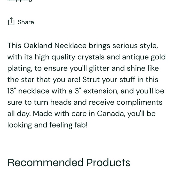 Rainbow ombré Crystal necklace - Picture 2 of 2